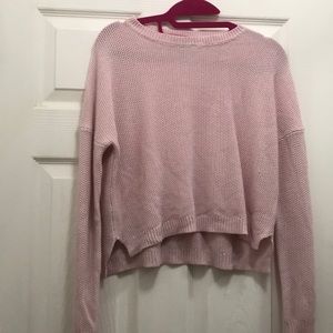 Baby pink long sleeve top